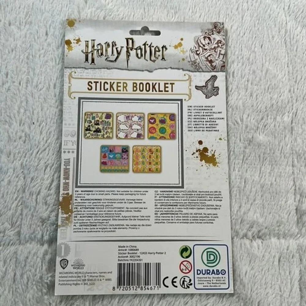 Harry Potter Sticker Booklet Stickers approx 250 scrapbook stickers Licensed NEW